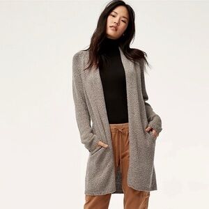 Aritzia Babaton The Group Vetus Sweater Cardigan Ashen BP Gray | Size M
